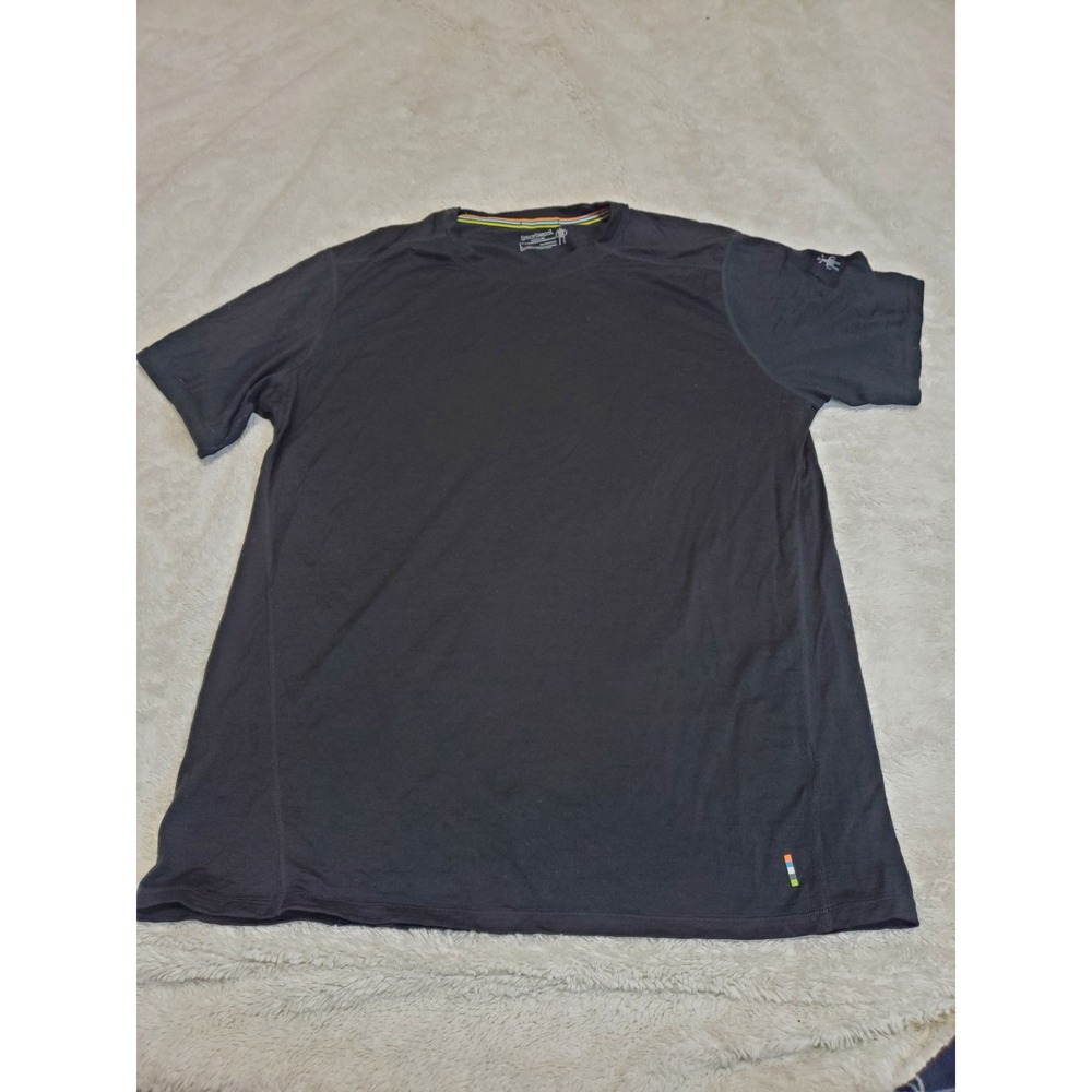 Smartwool Merino 150 Black Short Sleeve Casual Top T Shirt Large Basic Simple